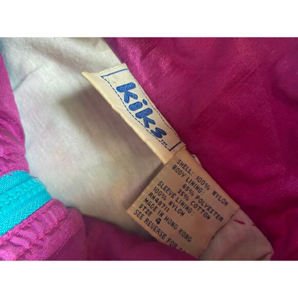 CUTE colorful vintage 80s 90s girls track suit size 4 - Picture 2 of 7